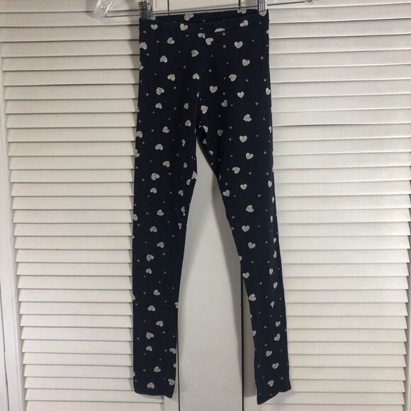 Zara Size 9/10 Blue Heart & Dog Paw Leggings - Picture 2 of 6